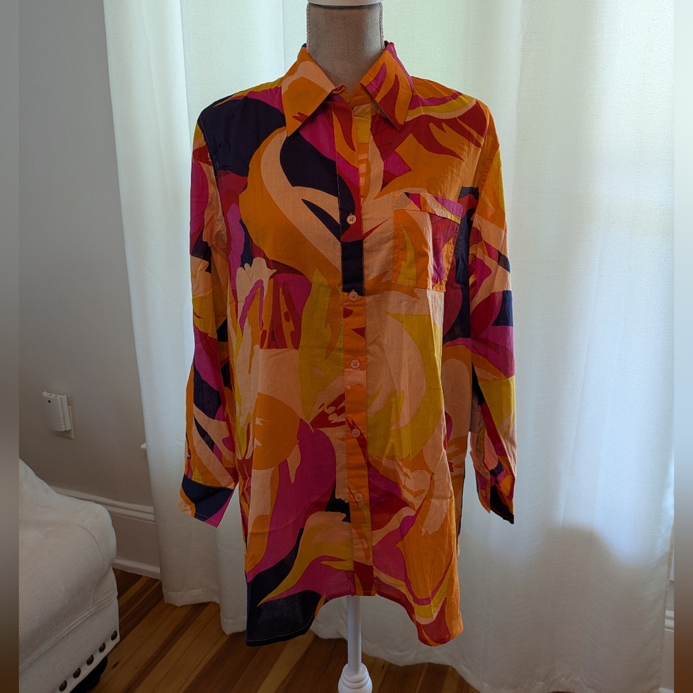 Multicolor Button Down Shirt